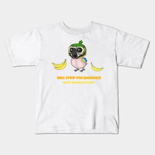 HWS Nerdy Birdy ~ Blue & Gold Macaw Kids T-Shirt